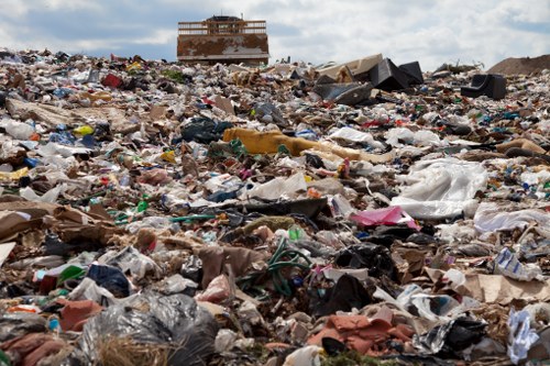 Waste clearance truck on-site